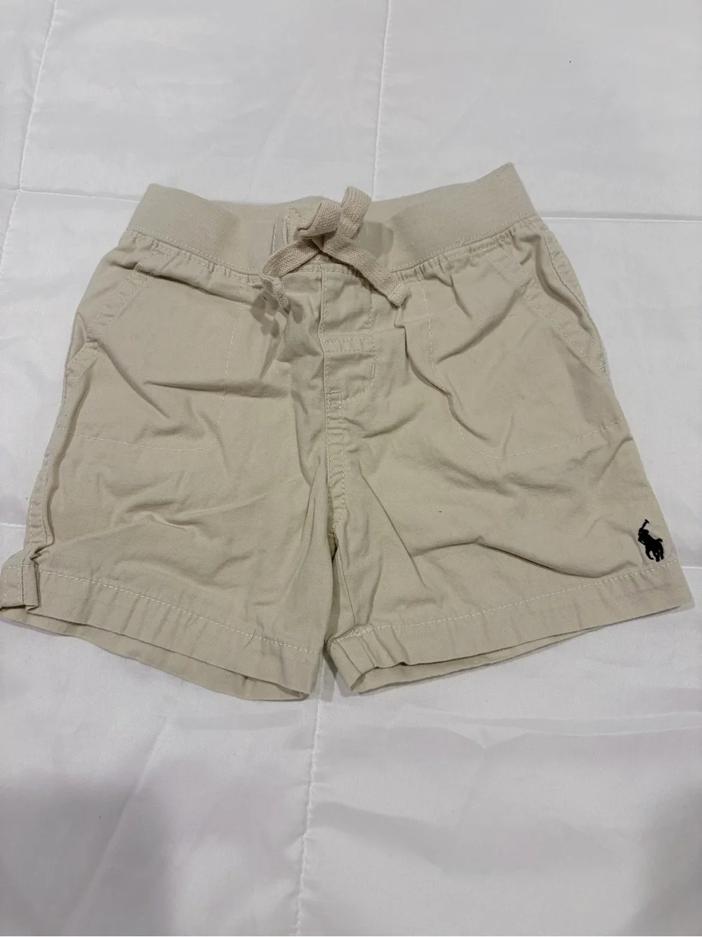 Ralph Lauren Beige Drawstring Cotton Men's Shorts